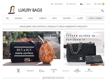 Tablet Screenshot of luxurybags.cz